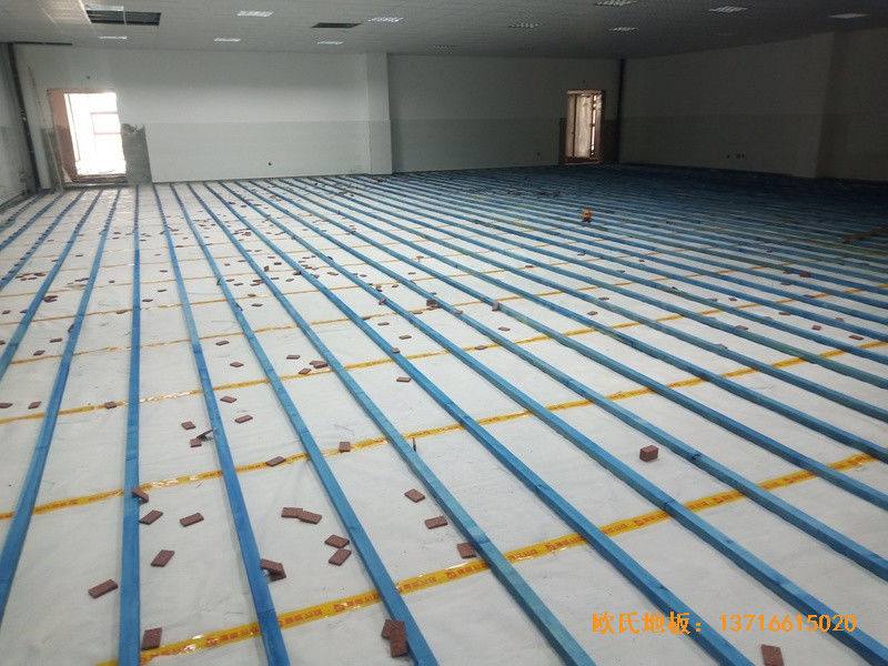 内蒙全民健身活动中心运动地板安装案例1