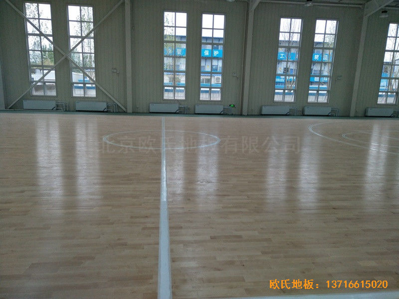 北京丽泽金融活动中心体育地板铺装案例4