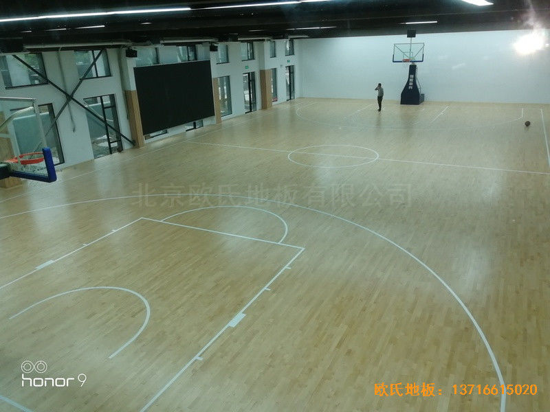 上海江杨南路485号攻守道场运动木地板安装案例3