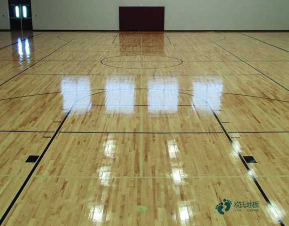 板式龙骨运动篮球木地板每平米价格