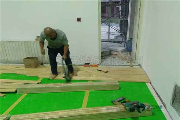 学校篮球馆地板毛板厚度2