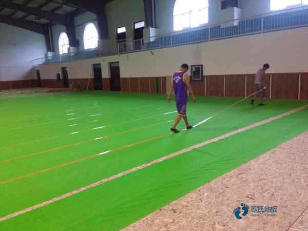 国产运动型地板施工单位1