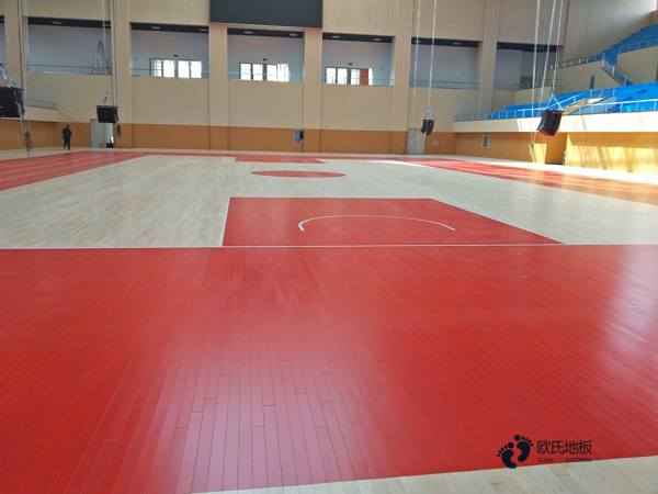 体育专用篮球场木地板1