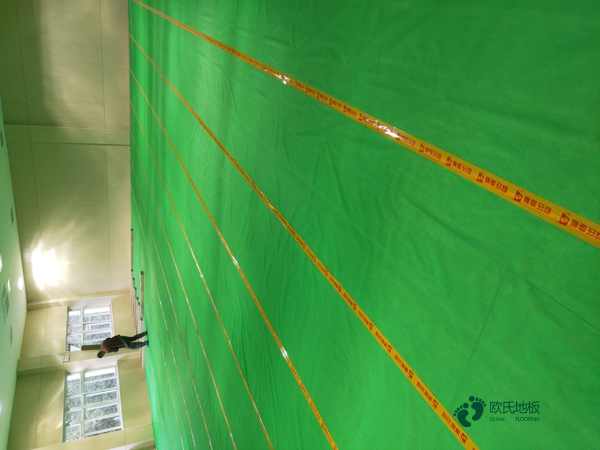 体育专用木地板安装2