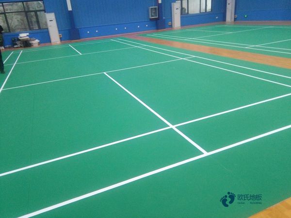 运动木地板施工所2