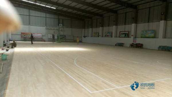 篮联认证枫木篮球木地板优点3