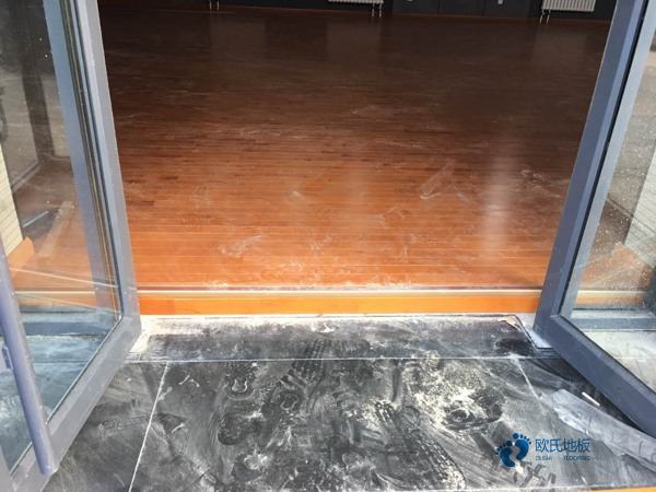 篮球馆体育木地板施工工艺3